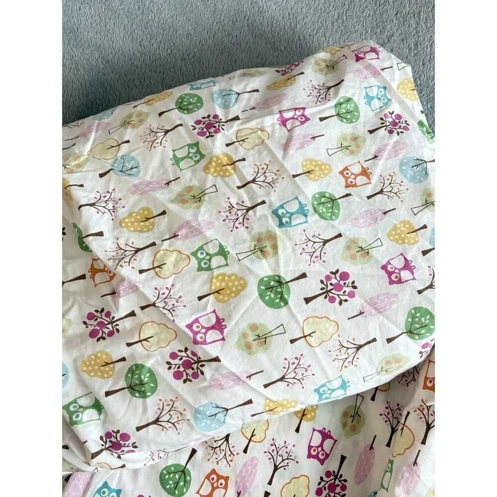 Pottery Barn Kids Brooke Owl Tree Woodland Twin 3 Pc Sheet Set Organic Cotton